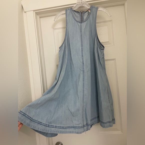 Free People Jean Mini Dress Size Medium - Picture 3 of 10